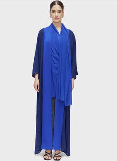 Buy Contrast Detail Abaya in UAE