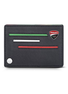 Buy Ducati Corse Scudetto Black Genuine Leather Card Holder For Men - DTLGD2200201 in Saudi Arabia