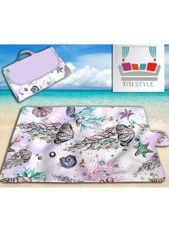 Buy Waterproof beach rug that can be folded into a small and lightweight bag, 100 x 145 cm in Egypt