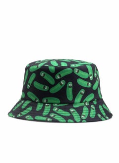 اشتري Bucket Hat, Cartoon Cucumber Print Hat, Reversible Summer Sun Cap for Women Men Outdoor Travel في السعودية