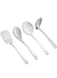 Buy Stainless steel spoon set, 4 pieces in Saudi Arabia