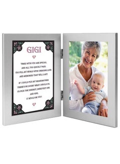 Buy Sweet Gift For Grandma Gigi From Grandchild For Her Birthday Add 4X6 Inch Photo To Double Frame in Saudi Arabia