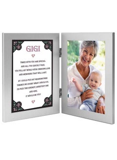 Buy Sweet Gift For Grandma Gigi From Grandchild For Her Birthday Add 4X6 Inch Photo To Double Frame in Saudi Arabia