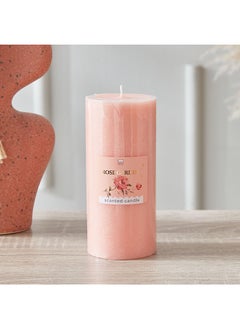 اشتري Qara Rose Garden Pillar Candle 6.8 x 15 x 6.8 cm في السعودية