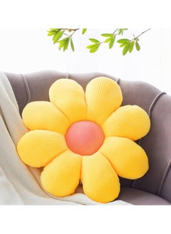 Buy Daisy Flower Shaped Throw Pillows Floor Preppy Cushion for Bedroom Sofa Chair Room Décor in UAE