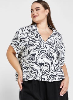 Buy Curve Haven Printed Shirt in UAE