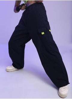 Buy Streetwise Solid Parachute Cargo Pants in Saudi Arabia