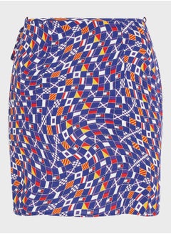 Buy High Waist Printed Skirt in Saudi Arabia