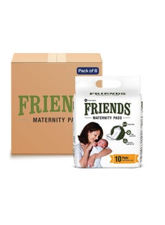 Buy Friends Disposable Maternity Pads with Elastic Loop for Post Pregnancy Bleeding - 60 Pcs in UAE