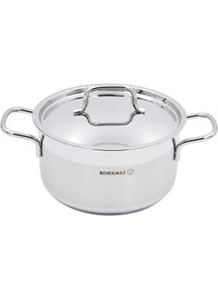 Buy A1016 Alfa Series Stainless Steel 2 Piece Stock Pot Casserole 1.8L in Saudi Arabia