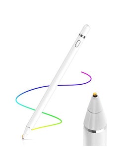 Buy Stylus Pen for Touch Screens Digital Pencil Active Pens Fine Point Stylist Compatible with iPhone iPad Pro and Other Tablets(White) in UAE