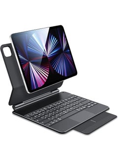 اشتري Ipad Keyboard Case For Ipad Pro 11 Inch 1St 2Nd 3Rd 4Th Generation And Ipad Air 4Th 5Th Generation Easy Set Floating Cantilever Stand Multi Touch Trackpad Backlit Keys Magic Black في السعودية