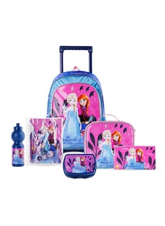 Buy 6 In 1 Disney Frozen We Lead Together Trolley Box Set, 16 inches in UAE