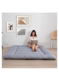 Buy Japanese Floor Mattress Futon Mattress Full Size Shikibuton Tatami Mat Floor Bed Roll Up Foldable Mattress Topper for Guest Camping RV in UAE