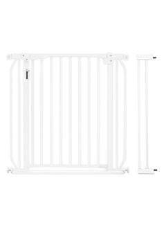 Buy Metal Safety LED Gate With 10cm Extension  - White in UAE