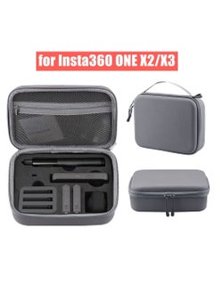 Buy Anti-Collision Portable Handbag Carrying Case Compatible with Insta360 One X3/X2 Camera/Large Hard Shell Bag w/EVA Liner for Insta360 Handle/Selfie Stick Charger Data Cable in UAE