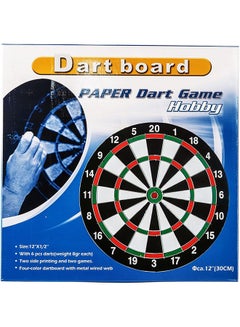 Buy Dart Game Set With 4 Darts And Board Dart Mf-0229 in UAE