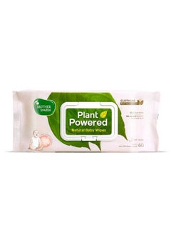 Buy Natural Care Baby Wipes I 100% Plant Made Fabric From Forest Land Gentle + Cleanse (With Grapefruit) Wet Wipes For Baby I Cotton Cloth Like Bigger Sheets ; 60 Pcs in Saudi Arabia