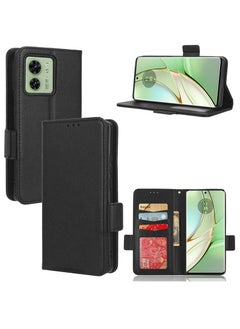 اشتري Phone Case Compatible with Motorola Edge 40 5G with Card Holder Flip Case PU Leather Phone Wallet Case Shockproof Protective Cover في السعودية