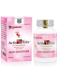 Buy ACTIVE WHITE GLUTATHIONE – SKIN WHITENING PILLS 60 CAPSULES in UAE