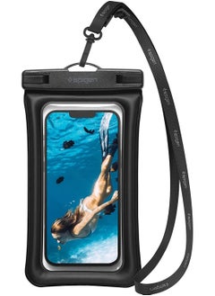 Buy Aqua Shield Floating Universal Waterproof Phone Underwater Case Cover (1 Pack) IPX8 Pouch A610 Compatible With iPhone, Samsung Galaxy and Smartphone up to 6.9 inches - Black in UAE