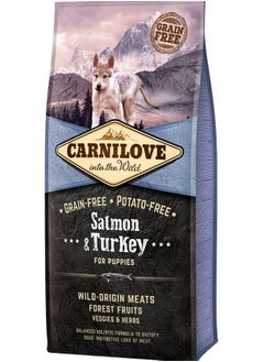 Buy Carnilove Salmon & Turkey for Puppies 12kg in UAE