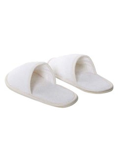 اشتري Lauren Bathroom Slippers, White – Free Size في الامارات