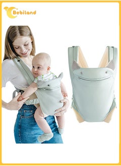 Buy Baby Carrier Newborn to Toddler with Pocket, 4-in-1 Easy to Wear Ergonomic Adjustable Breathable Carrier Slings, Perfect for Baby Infants up to 15kg Toddlers, Green in Saudi Arabia