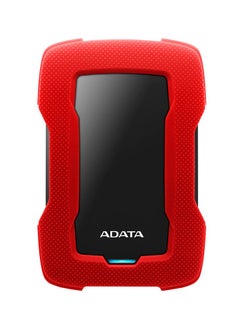 اشتري ADATA HD330 1TB USB 3.0, High-speed Shock-absorbing External Hard Drive, Extra Slim Portable Waterproof Mobile Hard Drive, (1TB Red) في السعودية