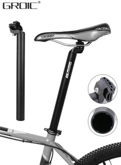 Buy Bike Seat Post 27.2 x 350mm Alumium Alloy Adjustable Long Seatpost for MTB Road Bicycle BMX,Bicycle Accessories Bike Seatpost in Saudi Arabia
