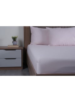 اشتري Luxury Living 3-Piece Fitted Sheet Set 160X200+35cm-Rose في الامارات