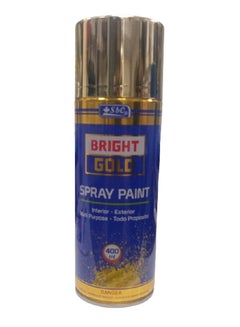 اشتري Bright Gold Spray Paint Interior-Exterior Multi purpose 400ML في الامارات