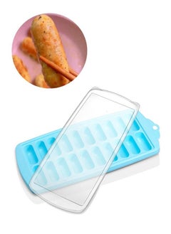 Buy 20 Grids Sausage Ice Mould with Cover Ideal for Baby Food Chocolates Maker in UAE