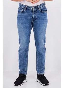 اشتري Men Relaxed Fit Washed Non-Stretchable Denim, Blue في الامارات