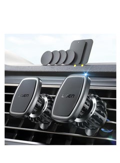 Buy Lisen 2 pack magnetic phone holder for your car mount 6 military magnets car phone holder mount vent cell phone holder mount for car plate fit all iPhone 15/14/13 Pro Max plus Samsung S24 Ultra S24+ in UAE