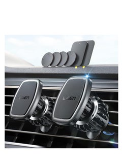 اشتري Lisen 2 pack magnetic phone holder for your car mount 6 military magnets car phone holder mount vent cell phone holder mount for car plate fit all iPhone 15/14/13 Pro Max plus Samsung S24 Ultra S24+ في الامارات