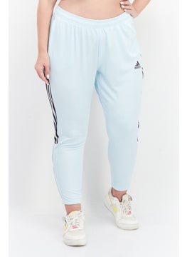 اشتري Women Plus Size Brand Logo Training Track Pant, Blue في الامارات