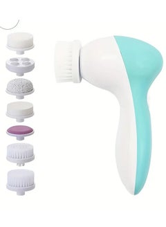 Buy 7 in 1 Electric Facial Cleansing Brush Face Scrubber Exfoliator IPX 6 Waterproof Rotating Cleanser for Exfoliating Massaging and  Deep Cleansing for Women and Men With 7 Brush Heads in UAE