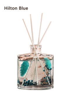 Buy Flower Reed Diffuser with Incense Diffuser Sticks and Preserved Flower Flame Free Long Lasting Natural Elegant Air Freshener Odor Eliminator for Home Office Bedroom Gift 120ml Hilton Hotel Aroma in Saudi Arabia