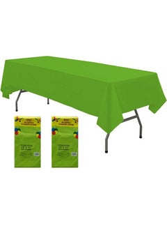 Buy 2 Pack Light Green Disposable Table Cloths for Birthday party Wedding or Ramadan 137x183cm in Saudi Arabia