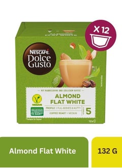 Buy Almond Flat White Coffee 12 Pods 132g in UAE