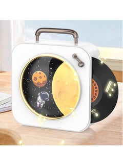 اشتري Vinyl Record Retro Bluetooth Speaker 2024 New Lunar Bluetooth Speaker Wireless Bluetooth Audio Bluetooth 5.3 Hands Free Answering 360 Degree surround Desktop Stereo Sound Speakers Idea Gift في الامارات