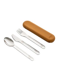 Buy Stainless Steel Cutlery Set - Caramel in Saudi Arabia