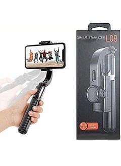 Buy L08 bluetooth handheld gimbal stabilizer mobile phone selfie stick in UAE