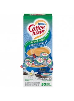 Buy Coffee Mate Coffee Creamer, Sugar Free French Vanilla, Liquid Creamer Singles, Non Dairy, No Refrigeration, Box Of 50 Singles in UAE