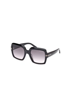 Buy Women's Square Shape Acetate Sunglasses FT108201B54 Lens Size: 54 Millimeter - Shiny Black in Saudi Arabia