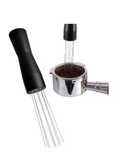 اشتري ECVV Espresso Coffee Stirrer Professional Barista Hand Distribution Tool Stainless Steel Needle Type Coffee Tamper Tool Stirring Tamper في السعودية