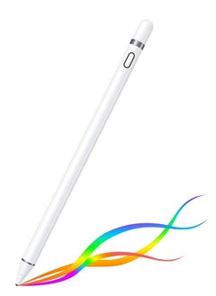 اشتري Rechargeable Active Stylus Touch Pen,High Precision and Sensitivity Capacitive Stylus Compatible with iOS,Android,iPad,Samsung,Tablet Touchscreen Device(No bluetooth function) في الامارات