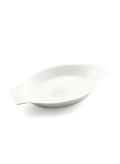 اشتري Ivory Porcelain Banana Plate 36 cm في الامارات