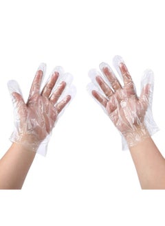 اشتري Disposable Food Prep Gloves - 500PCS Plastic Safe Gloves, Handling, One Size Fits Most في الامارات